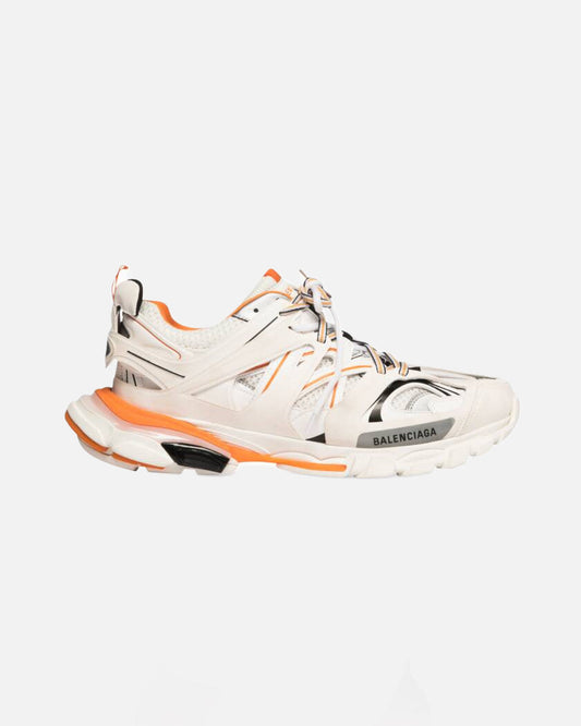 chaussures de luxe track - blanc/orange
