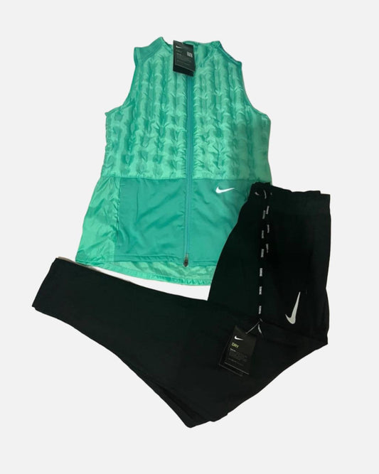 Ensemble Running - noir/vert
